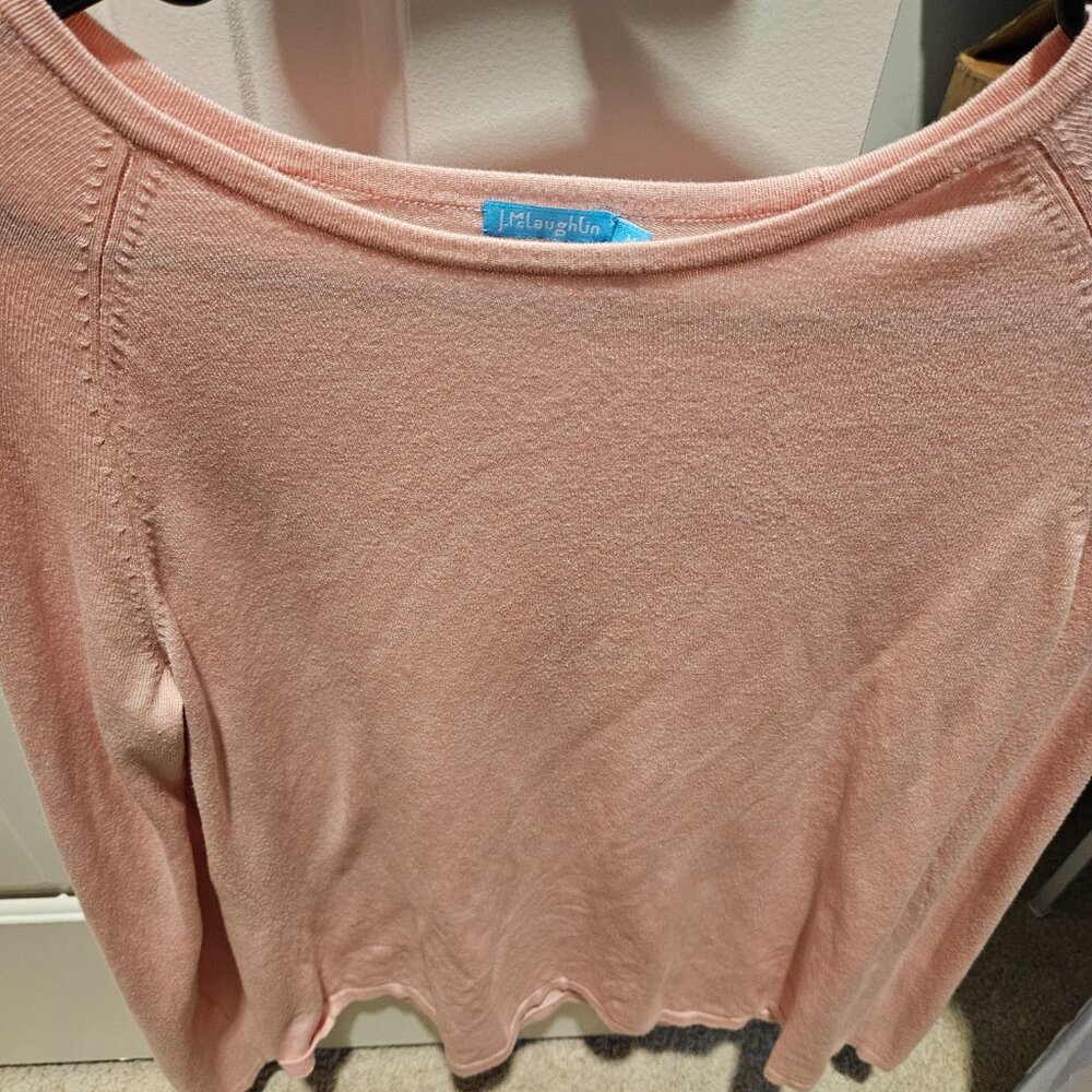 J McLaughlin cashmere sweater pink in Medium